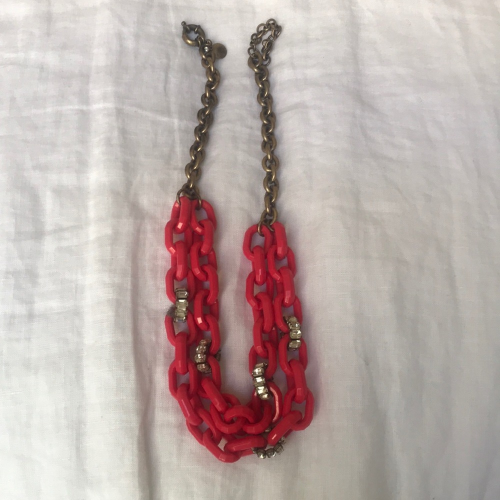 Pink Jcrew necklace